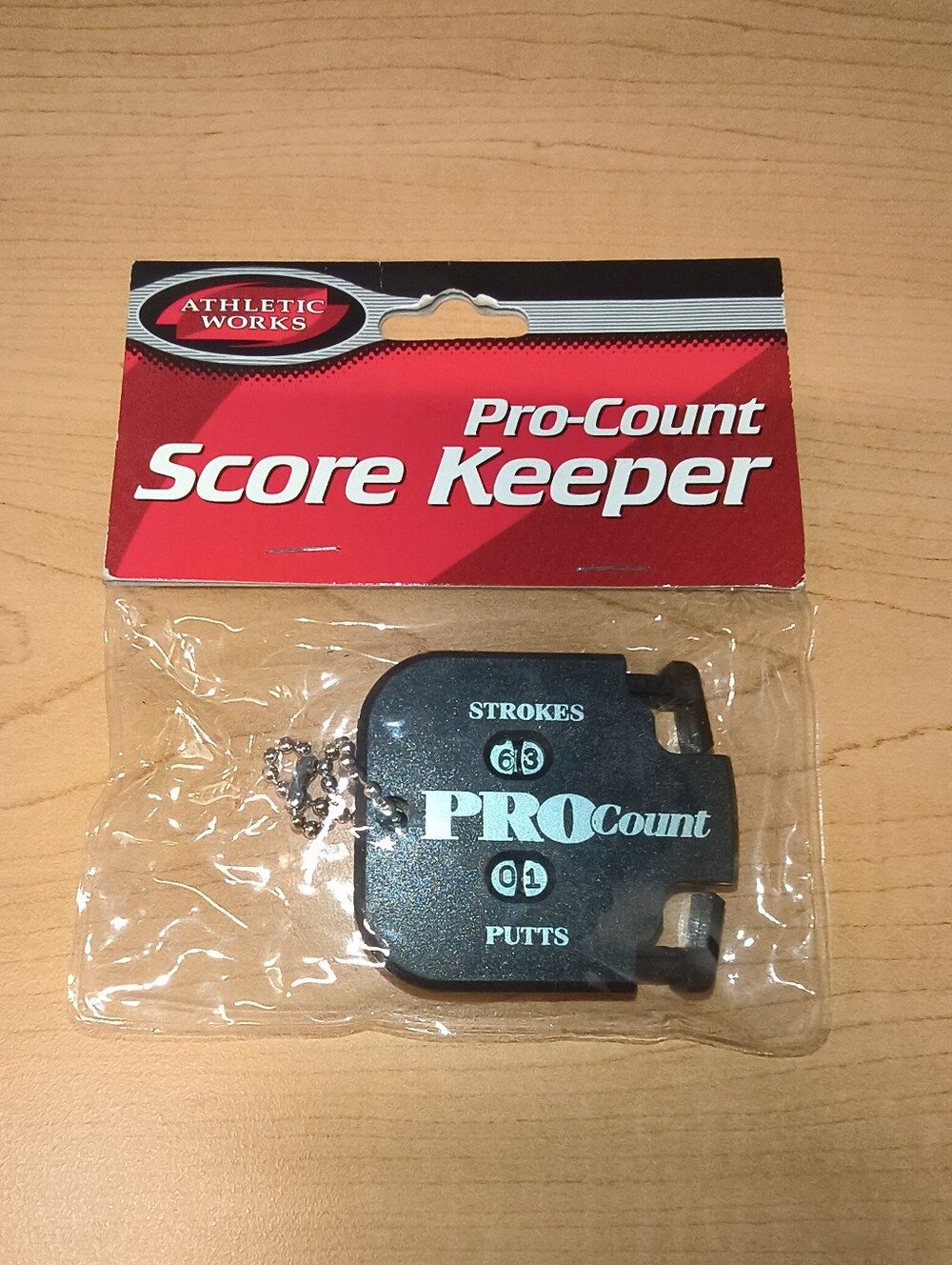 Athletic Works Pro-Count Score Keeper Golfing 18 Hole Counter New